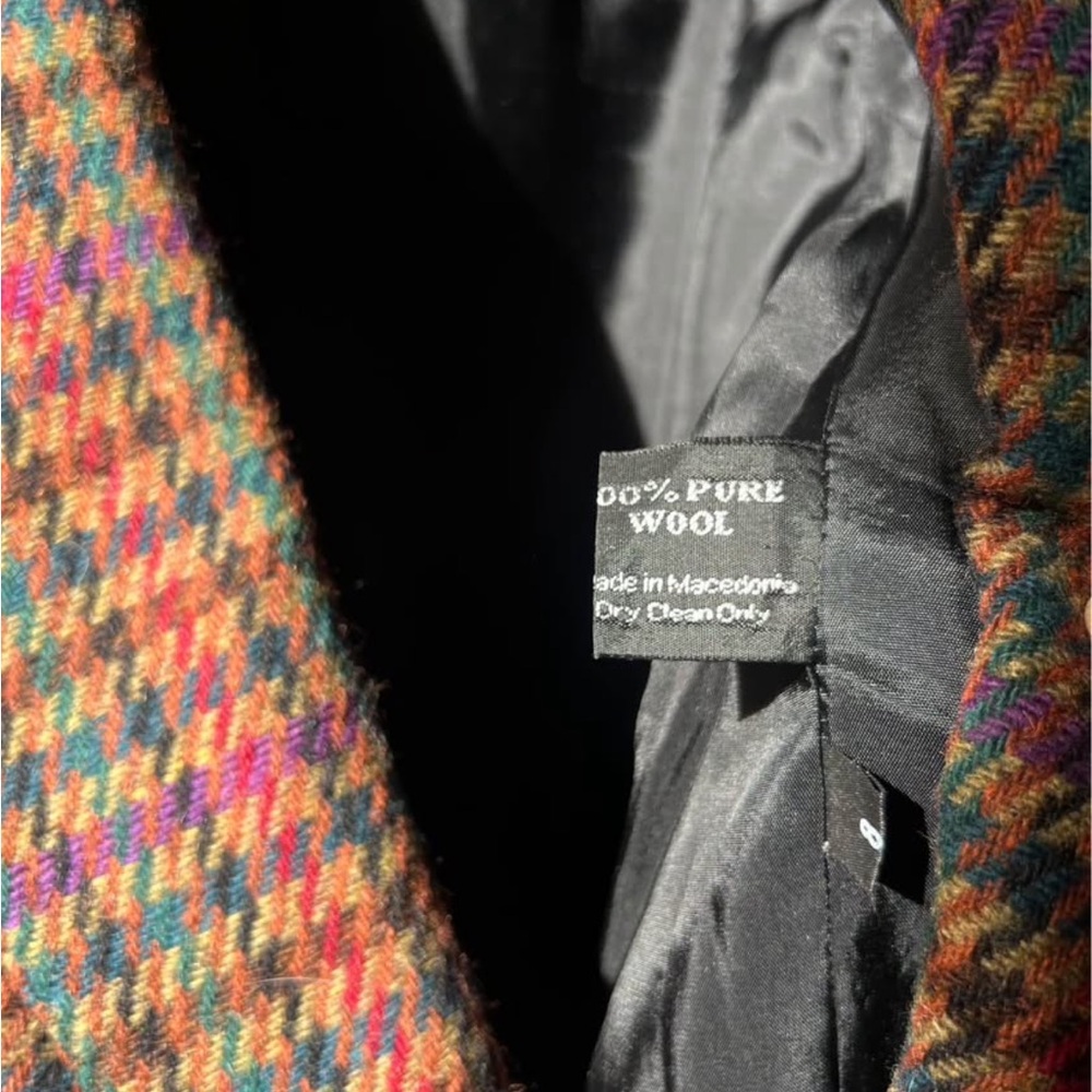 Multicolor Houndstooth Blazer - image 5